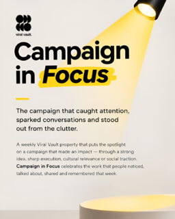 Introducing: Campaign in Focus by Viral Vault, India
A new weekly property spotlighting the campaigns that deserve to be seen, discussed and remembered.
Every Wednesday, we’ll put the spotlight on one campaign that stood out from the clutter through a strong idea, sharp execution, cultural relevance or social traction.
Have a campaign that made an impact? We’d love to hear about it.
Send us the campaigns from brands and agencies that you believe deserve to be in focus.
Campaign in Focus | Viral Vault, India
Great campaigns deserve the spotlight.
#CampaignInFocus #CampaignSpotlight #BrandCampaigns #ViralVaultIndia