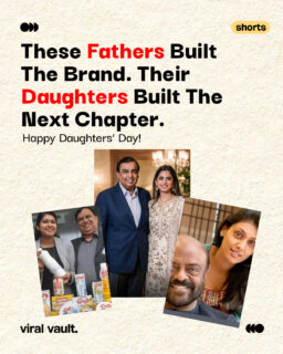 They didn't just inherit the business. They redefined it. 

From Isha Ambani scaling Reliance Retail and building Tira from scratch, to Devita Saraf choosing to build Vu Televisions instead of joining her father's company, to Roshni Nadar Malhotra taking the reins at HCL - India's biggest business legacies are being rewritten by daughters who chose to lead, not just inherit.

Happy Daughters' Day to every woman proving that legacy is inspiration, not entitlement. 

#HappyDaughtersDay #DaughtersDay #IndianBusinessFamilies #WomenInBusiness #viralvaultindia 

[ Daughters' Day India, women leading family businesses India, Isha Ambani Reliance Retail, Roshni Nadar Malhotra HCL succession, Devita Saraf Vu Televisions, Apollo Hospitals daughters Preetha Reddy, Indian business daughters legacy, women CEOs India family business, second-generation women leaders India ]