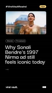 Before drones, before VFX - just a bathtub, a cliff, and pure ambition. Sonali Bendre's 1997 Nirma ad remains iconic for a reason: shot across South Africa's cliffs and safaris, complete with a real lion encounter, all for one perfect jingle-backed frame. This is how nostalgia is made. 

#NirmaAd #IndianAdvertising #ThrowbackAds #AdvertisingHistory #ViralVaultIndia