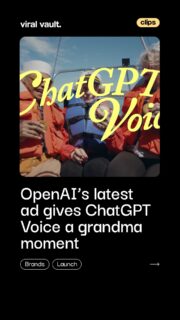 What happens when grandmas get their hands on ChatGPT Voice? OpenAI’s latest ad answers that with a warm, everyday take on AI.

From baking cookies and gardening to selling pottery and spotting duplicate bank charges, the two-minute film shows how ChatGPT Voice can fit into ordinary moments - without making AI feel complicated.

#OpenAI #ChatGPT #ChatGPTVoice #AI #ArtificialIntelligence #AIAdvertising #ViralVaultIndia 

[ OpenAI ChatGPT Voice ad, ChatGPT Voice, OpenAI latest ad, AI advertising campaign, ChatGPT ad, artificial intelligence, AI marketing, technology advertising ]