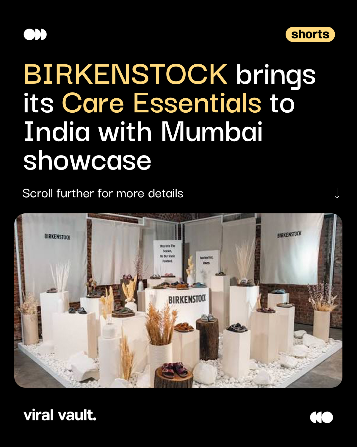 BIRKENSTOCK steps into self-care.

The brand has introduced its Care Essentials range in India with an exclusive Mumbai showcase, extending its expertise beyond footwear into personal care.

Launching this October, the Germany-made, COSMOS Natural certified collection includes foot and body care products, alongside the brand’s AW26 and 1774 Collections.

#BIRKENSTOCK #CareEssentials #BIRKENSTOCKIndia #ViralVaultIndia 

[ BIRKENSTOCK Care Essentials India, BIRKENSTOCK personal care, BIRKENSTOCK India launch, BIRKENSTOCK Mumbai showcase, BIRKENSTOCK foot care, BIRKENSTOCK body care, BIRKENSTOCK AW26, BIRKENSTOCK 1774 Collection ]