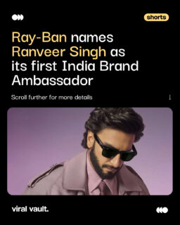 Ranveer Singh is now Ray-Ban’s first India brand ambassador. 

Ray-Ban has teamed up with the Bollywood star as it expands its AI-powered eyewear presence in India. The partnership launches with the “Frame Your True Self” campaign alongside the India rollout of Ray-Ban Meta Gen 3 and the announcement of Ray-Ban Meta Audio.

The collaboration brings together fashion, self-expression and wearable technology, with Meta also planning to bring its Muse personal AI agent to its AI glasses.

#RayBan #RanveerSingh #RayBanMeta #MetaAI #ViralVaultIndia 

[ Ranveer Singh Ray-Ban, Ray-Ban India brand ambassador, Ranveer Singh brand ambassador, Ray-Ban Meta Gen 3 India, Ray-Ban Meta AI glasses, Meta AI glasses India, Frame Your True Self, Ray-Ban Meta, AI wearable technology, celebrity brand collaboration ]