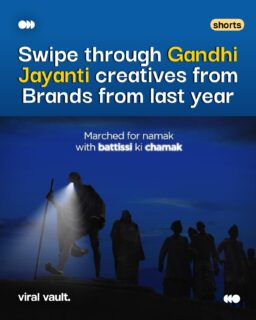 From quiet tributes to bold ideas, brands have found different ways to honour Bapu through the years. 

Swipe through the Gandhi Jayanti creatives that said more with less, and left a message worth remembering. Which one stayed with you? 

#GandhiJayanti #CreativeThrowback #BrandCreatives #AdvertisingIndia #ViralVaultIndia