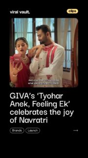 Different traditions. One feeling. Silver that fits every celebration.

GIVA’s latest Navratri campaign, ‘Tyohar Anek, Feeling Ek’, celebrates how Navratri comes alive across India - from garba nights and pandal hopping to chaniya cholis and the timeless Laal Paar Shada saree.

Bringing these diverse celebrations together through one shared emotion: the joy of coming together. The campaign also showcases GIVA’s contemporary silver jewellery as a versatile choice for every festive look and occasion.

Tyohar anek, feeling ek. Celebrate every moment in silver.

#GIVA #GIVAJewellery #TyoharAnekFeelingEk #Navratri #ViralVaultIndia

[ GIVA Navratri campaign, Tyohar Anek Feeling Ek, GIVA jewellery, GIVA silver jewellery, Navratri campaign 2026, silver jewellery India, festive jewellery campaign, Navratri advertising campaign, GIVA campaign, Indian jewellery brands ]