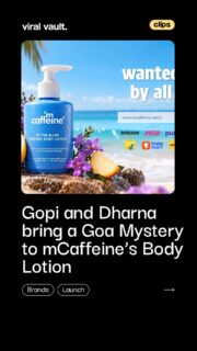 What happens when a body lotion smells like Goa? Gopi and Dharna are on the case. 

mCaffeine brings back the iconic F.I.R. duo for “By The Blues”, a quirky campaign for its new 3-in-1 Brightening Perfume Body Lotion. Featuring co-founder Tarun Sharma, the film turns a skincare launch into a Goa-inspired mystery while poking fun at the usual way beauty products are advertised.

With moisturisation, brightening and an aquatic woody fragrance, mCaffeine gives its product story a fun, entertainment-first twist.

#MCaffeine #Gopi #Dharna #FIR #ByTheBlues #BeautyCampaign #ViralVaultIndia

[ mCaffeine By The Blues, mCaffeine campaign, Gopi Dharna mCaffeine, mCaffeine body lotion, mCaffeine new campaign, F.I.R. Gopi Dharna, skincare advertising, beauty brand campaign, Goa inspired campaign, perfume body lotion, Indian advertising campaign, digital marketing campaign ]