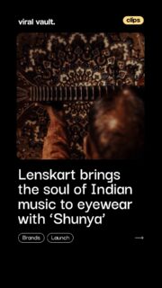 What if the sound of Indian music could be worn?

Lenskart brings music, culture and design together with Shunya, a new eyewear collection inspired by the rhythm and soul of Indian music.

Part of its Indian Accents family, the collection features 37 eyeglass and sunglass styles with design details inspired by instruments and Indian motifs like the sitar, flute and lotus.

To take the story beyond the frames, Lenskart has also launched Sounds of Shunya, bringing artists from classical, Carnatic, Sufi, ghazal and contemporary bhajan traditions to five evenings of live music.

A collection where Indian heritage meets modern eyewear.

#Lenskart #Shunya #LenskartShunya #IndianAccents #IndianMusic #ViralVaultIndia 

[ Lenskart Shunya collection, Shunya eyewear, Lenskart Indian Accents, Indian music inspired eyewear, Lenskart campaign, Indian culture fashion, Sounds of Shunya, Lenskart Live, eyewear collection India ]