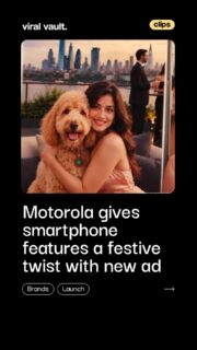 Motorola brings a festive twist to smartphone innovation with its new AI-created film, “It’s the Time to Moto”!

Reimagining the iconic “It’s the Time to Disco,” the campaign highlights camera, zoom and battery features across three smartphones ahead of Flipkart’s Big Billion Days.

#Motorola #ItsTheTimeToMoto #MotorolaIndia #BigBillionDays #ViralVaultIndia 

[ Motorola festive campaign, Motorola new ad, It’s the Time to Moto, Motorola smartphones, Motorola India, Flipkart Big Billion Days, AI-created ad, smartphone features, Motorola Edge 70 Fusion, Motorola Edge 70 Pro Plus, Moto G37 Power ]