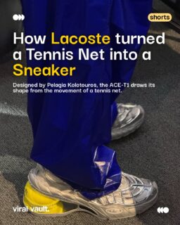 Lacoste is taking its tennis roots quite literally.
The new ACE-T1 sneaker has a warped, technical silhouette inspired by the movement of a tennis net, with a real tennis ball built into the heel. Designed by Creative Director Pelagia Kolotouros, it's part of Lacoste's Spring/Summer 2027 collection.
Would you wear a sneaker with a tennis ball in the heel?
#Lacoste #ACET1 #SneakerDrop #FashionNews #ViralVaultIndia