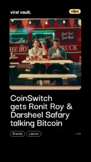 What do Ronit Roy and Darsheel Safary have to do with Bitcoin?

CoinSwitch brings the two actors together in a humorous new campaign to make its Market Protect feature easier to understand for people exploring Bitcoin for the first time.

Through relatable situations and simple storytelling, the campaign explains how eligible users can get a limited benefit against realised losses on eligible Bitcoin spot trades.

The campaign will run across CoinSwitch’s digital and social platforms until March 31, 2027.

#CoinSwitch #Bitcoin #Crypto #Cryptocurrency #BitcoinIndia #CryptoIndia #DigitalAssets #ViralVaultIndia 

[ CoinSwitch Market Protect, CoinSwitch Bitcoin campaign, Ronit Roy CoinSwitch, Darsheel Safary CoinSwitch, Bitcoin protection, crypto campaign India, Bitcoin marketing campaign, cryptocurrency India, digital assets, fintech advertising ]