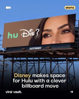 Disney is literally cutting its logo to make room for Hulu.

In a clever billboard campaign in Canada, Disney+ combines “Dis” and Hulu’s “Hu” to create “Hu Dis?” - a playful twist that introduces audiences to Hulu’s wider range of content on the platform.

Created by Courage Ideas, the campaign shows how even an iconic brand identity can become a creative advertising tool.

Sometimes, breaking the rules is the smartest brand move.

#Disney #DisneyPlus #Hulu #CourageIdeas #OOHAdvertising #ViralVaultIndia

[ Disney Hulu billboard campaign, Disney+ Canada advertising, creative billboard advertising, OOH marketing campaign, Disney logo campaign, Hulu content on Disney+, innovative brand marketing, creative branding strategy ]