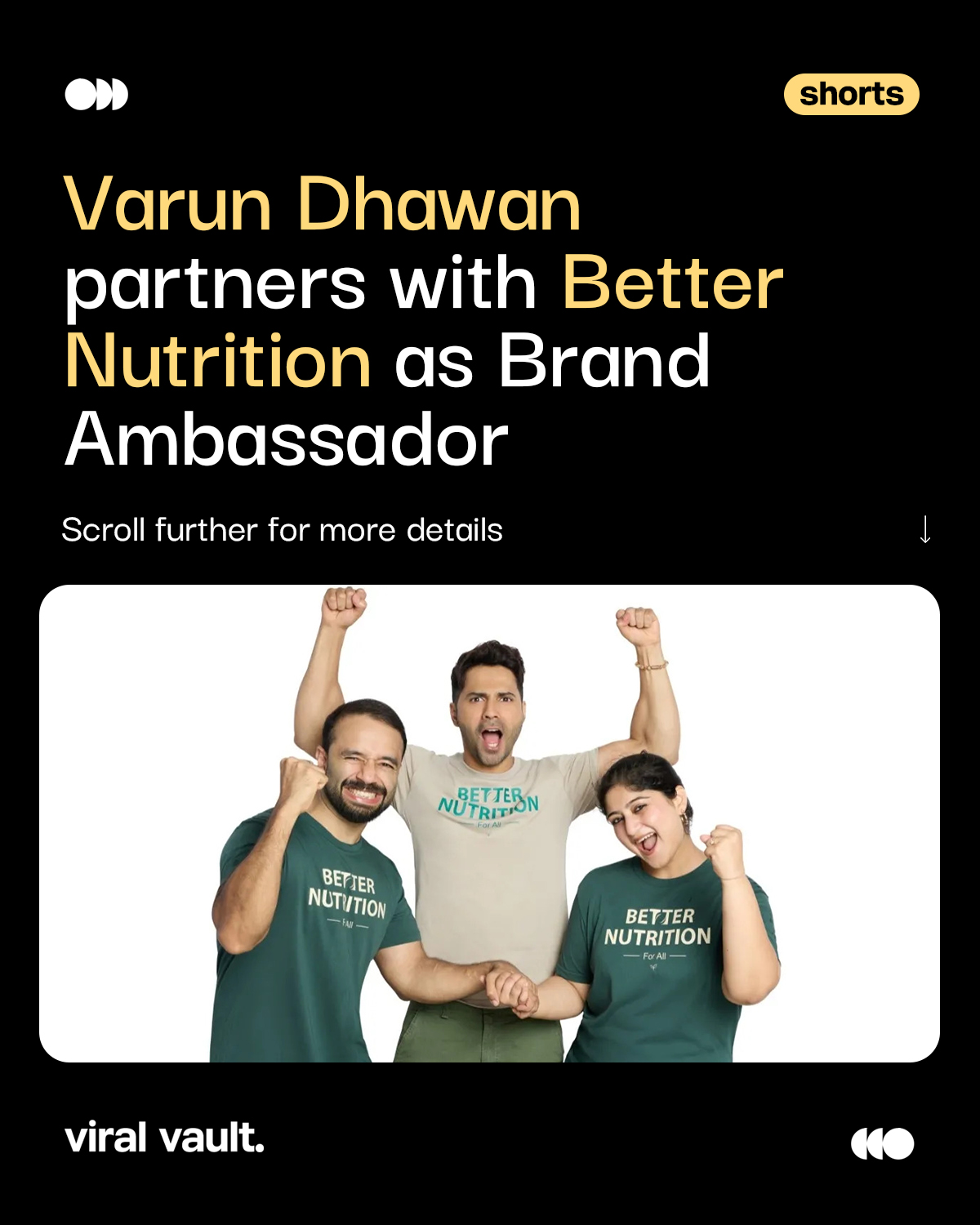 Varun Dhawan takes his association with Better Nutrition beyond brand endorsements by investing in the biofortified staples brand and turning his own farm into a biofortified farm.

The initiative focuses on growing everyday staples like atta, dal, rice and millets with higher levels of essential nutrients. Dhawan joins PV Sindhu as a brand ambassador, bringing a personal connection to the brand’s mission of making everyday food more nutritious.

#VarunDhawan #BetterNutrition #BrandAmbassador #BrandPartnership #viralvaultindia 

[ Varun Dhawan Better Nutrition, Varun Dhawan brand ambassador, Better Nutrition investment, biofortified food, biofortified farming, celebrity brand endorsement, nutrition brand marketing, PV Sindhu Better Nutrition ]