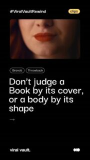 Every book has its own cover, size and story. Every woman has her own body and her own choices. “An Amazing Pair of Books” by GC Aesthetics and be sweet turned everyday books into a powerful message on diversity and freedom of choice, proving that big ideas don’t always need big visuals. Some campaigns say it all by showing nothing.
#CampaignSpotlight #CreativeAdvertising #AdCampaigns #AdveertisingIndia #ViralVaultIndia