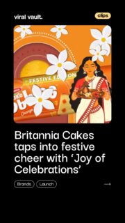 Britannia Cakes Adds a Slice of Joy to Bengal’s Festive Celebrations! 

From Sindoor Khela and pandal hopping to the beats of the dhaak, Britannia Cakes is celebrating West Bengal’s festive spirit with its new campaign, ‘Unwrap the Joy of Celebrations’.

The campaign features special edition packs inspired by six festive traditions, a brand film, a metro wrap across Kolkata’s Green Line, and AR-enabled newspaper activations that let consumers create their own festive avatars.

A campaign that brings local traditions, culture and brand storytelling together!

#BritanniaCakes #JoyOfCelebrations #Britannia #FestiveCampaign #BrandCampaign #ViralVaultIndia

[ Britannia Cakes festive campaign, Unwrap the Joy of Celebrations, Britannia Cakes Kolkata metro wrap, West Bengal festive marketing, Britannia special edition packs, AR newspaper activation, Indian advertising campaigns, brand marketing news ]