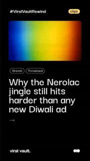 Doordarshan pe ye jingle bajta tha, aur samajh jaate the ki Diwali aa gayi. Kansai Nerolac's festive ad turned house painting into a family celebration, not a chore. Papa ke haath se naak pe lagta peela rang, bacchon ki hansi, aur har kone ki safai. Ye sirf paint ka ad nahi tha, Diwali safai ka ritual tha. Simple, melodic, aur itna catchy ki aaj bhi 90s kids isse gungunate hain. Tell us your favourite Diwali ad memory in the comments.
#DiwaliAds #Diwali2026 #Throwback #NostalgiaTrip #ViralVaultIndia