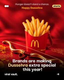 From festive campaigns to creative brand celebrations, brands are embracing the spirit of Dussehra! 

As we celebrate the victory of good over evil, check out how brands are bringing their festive creativity to life this Dussehra. 

Which brand celebration caught your eye? 

#HappyDussehra #Dussehra2026 #BrandCampaigns #FestiveMarketing #ViralVaultIndia

[ Dussehra 2026 brand campaigns, Happy Dussehra brand creatives, Dussehra advertising campaigns, festive marketing India, brands celebrating Dussehra, Indian brand campaigns, festive brand communication, marketing trends 2026 ]