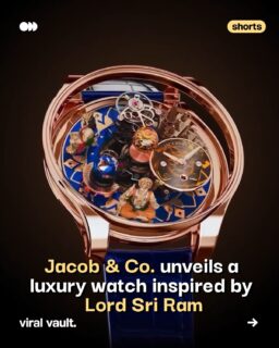 Jacob & Co. unveils a timepiece inspired by Lord Shri Ram. 

The Shri Ramchandra Limited Edition brings together Indian spirituality and haute horlogerie in an extraordinary creation inspired by Lord Ram and the sacred story of Ram Janmabhoomi.

Built on the Astronomia Solar, the watch features sculptural representations of Lord Ram and Lord Hanuman, an interpretation of the Ayodhya Ram Temple, a celestial rotating Earth, and a one-minute flying tourbillon. Crafted in 18K rose gold and powered by the JCAM42 movement, this remarkable creation is limited to just 3 pieces worldwide.

A timepiece where faith, craftsmanship and celestial artistry meet. 

By @jacobandco 

#JacobAndCo #ShriRamchandra #LordShriRam #ViralVaultIndia

[ Jacob & Co Shri Ramchandra watch, Lord Ram inspired luxury watch, Jacob & Co Astronomia Solar, Ayodhya Ram Temple watch, limited edition luxury timepiece, 18K rose gold watch, luxury watchmaking, Indian spiritual heritage ]