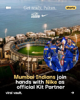 A new partnership is taking the field!

Nike has joined hands with Mumbai Indians as the official kit partner for both the men’s and women’s teams from the 2027 season. The multi-year partnership will see Nike provide match kits and team apparel, bringing a new look to the franchise on the field.

Two iconic names. One big partnership. 

#nike #mumbaiindians #Partnership #ViralVaultIndia
