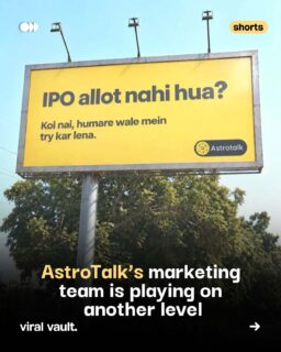 Astrotalk turns IPO disappointment into witty billboard marketing, tapping into the Jio IPO buzz. 

#AstroTalk #BillboardMarketing #ViralVaultIndia 

[ AstroTalk billboard campaign, Jio IPO buzz, outdoor advertising, creative marketing ]