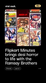 What if your 10-minute delivery wait turned into a horror story?

Flipkart Minutes is bringing desi scares to quick commerce with The Last Delivery, a three-part horror mini-series created in collaboration with the iconic Ramsay Brothers and McCann India.

From a mysterious chudail riding pillion with a delivery agent to cliffhanger endings, the series blends classic Indian horror with the convenience of 10-minute delivery.

The twist? Each 10-minute episode will be available on the Flipkart Minutes app’s Play screen after customers place an order, turning order-tracking time into a spooky entertainment experience.

Launching October 25, 2026, this campaign proves that even a delivery wait can become a storytelling opportunity.

Would you watch a horror episode while waiting for your order?

#FlipkartMinutes #RamsayBrothers #TheLastDelivery #ViralVaultIndia

[ Flipkart Minutes horror campaign, The Last Delivery mini-series, Ramsay Brothers collaboration, Flipkart Halloween campaign 2026, McCann India campaign, desi horror series, quick commerce marketing, innovative brand campaigns, Indian advertising news ]