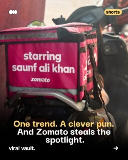 Some brands play it safe. Zomato plays it Saif.
One viral trend, a clever pun, and a delivery bag turned into a marketing moment worth talking about.
That’s the power of real-time marketing - taking something people already know and turning it into a brand moment they won’t forget.
Zomato doesn’t just deliver food; it delivers marketing lessons too.
As a marketing student, definitely taking notes!
#Zomato #MarketingStrategy #ViralVaultIndia