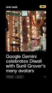 One Sunil Grover, multiple avatars, and a Gemini for every festive task! 

Google Gemini taps Sunil Grover’s many personas for its Diwali campaign, showcasing how AI can help with everything from checking aarti timings to choosing festive lights and planning post-Diwali outings.

While Zomato used Grover’s transformations to highlight menu variety, Gemini gives the creative idea an AI twist, showing how one assistant can cater to different needs.

#GoogleGemini #DiwaliCampaign #viralvaultindia 

[ Google Gemini Diwali campaign, Sunil Grover advertisement, AI marketing campaign, Diwali advertising 2026, Google India campaign, festive marketing, AI-powered assistant ]
