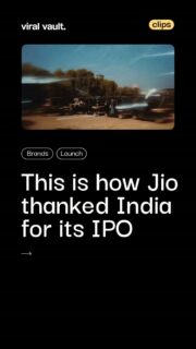 Hundreds of Mumbai's auto-rickshaws came together to spell out "Thank You India" and "Jio Aapne Banaya," celebrating Jio Platforms' historic IPO listing. Instead of a boardroom moment, Jio chose the streets, turning everyday drivers into a giant thank-you to the people who made it possible.
#JioIPO #ThankYouIndia #ViralVaultIndia