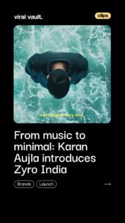 Zero sugar. Zero calories. Zero drama.
Karan Aujla teams up with VRB Consumer Products to launch Zyro India, entering the zero-sugar beverage space with a minimalist digital campaign titled ‘Nothing Unnecessary’. Built around conscious choices and clean hydration, Zyro signs off with a clear message: flavour without the fluff.
#NothingUnnecessary #ZyroIndia #ZeroSugar #CleanChoices #ViralVaultIndia
