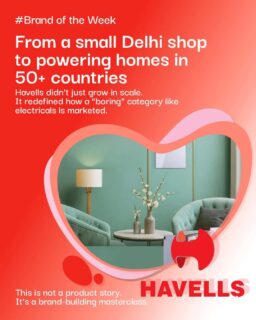 From a small Delhi shop to homes across the world, Havells didn’t just sell electricals, it rewired how the category builds brands. 

When products look similar and decisions are functional, what really creates differentiation? Distribution, trust, or storytelling that sparks emotion? 

Havells chose all three, and turned switches, wires, and appliances into a brand people actually connect with. In a low-involvement category, could emotion be the most powerful switch of all?

#Havells #BrandStrategy #MarketingCaseStudy #BrandBuilding #ViralVaultIndia