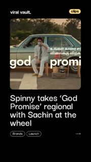 When trust is the message, who better than Sachin Tendulkar to deliver it?
Spinny takes its popular 'God Promise' campaign to Tamil Nadu with a local-language adaptation, reinforcing its commitment to transparency and confidence in the used-car market. Backed by an original soundtrack and a promise built on honesty, the campaign brings trust closer to home.
Because buying or selling a car should come with complete peace of mind.
#Spinny #GodPromise #SachinTendulkar #ViralVaultIndia