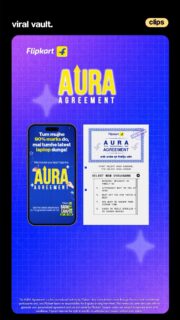 Making campus legends official!
Flipkart’s Back To Campus Sale brings the AURA Agreement, because every student knows that aura is everything.
Create your own AURA Agreement and unlock up to 10% extra off on the latest gadgets from June 20–26.
#Flipkart #BackToCampusSale #AuraAgreement #ViralVaultIndia
