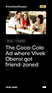 This early 2000s gem had Vivek Oberoi trying every smooth move in the book to catch Aishwarya Rai's attention - phone calls, witty banter, the works. His friends couldn't stop teasing him for staring from across the room. And just when he thought he was winning her over? She sends his phone right back with the waiter, asking if only the phone knows how to be romantic.
Pure 2000s Bollywood charm, peak Coca-Cola storytelling, and a tagline we still remember - "Piyo Thanda. Jiyo Thanda."
Some ads just don't age.
#ThrowbackAdvertising #NostalgiaMarketing #IconicAdCampaigns #BollywoodAdvertising