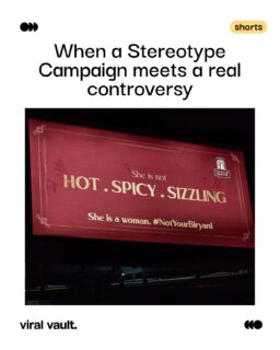 Days before the internet was debating whether a ₹370 biryani buys consent, India Gate's billboards were already saying it: she is not hot, not spicy, not sizzling - she is a woman.
The #NotYourBiryani campaign called out exactly the kind of entitlement that's now sparked an FIR, an NCW hearing, and a nationwide reckoning on consent. Turns out, a rice brand made the argument before the country needed it. No stereotypes. No "wasool." Just respect - served straight, no spice required.
That's the kind of advertising that ages into relevance instead of out of it.
#NotYourBiryani #IndiaGate #ConsentMatters #AdvertisingThatGetsIt #ViralVaultIndia
