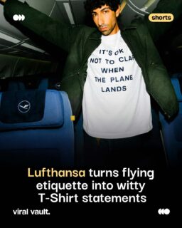 Lufthansa is turning the unwritten rules of flying into wearable humour.
From the armrest battle to standing up before the plane even reaches the gate, the airline captures those all-too-familiar passenger habits on T-shirts.
A simple, relatable idea that turns everyday travel behaviour into a clever brand campaign.
#Lufthansa #Advertising #Marketing #BrandCampaign #CreativeAdvertising #ViralVaultIndia