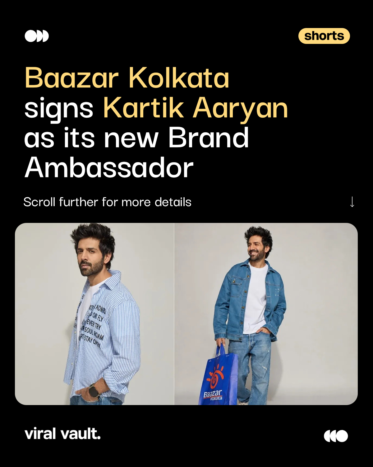 Baazar Kolkata is stepping into its next growth chapter with a star-powered move. 

As the value retailer celebrates 25 years and 250 stores across 13 states, it has appointed Kartik Aaryan as its brand ambassador. The partnership aims to connect the brand with a younger, aspirational audience while strengthening its presence beyond Eastern India.

A mix of affordable fashion, celebrity influence and national expansion-Baazar Kolkata is clearly dressing up for its next big chapter.

#BaazarKolkata #KartikAaryan #BrandAmbassador #BaazarRetail #ViralVaultIndia 

[ Baazar Kolkata, Kartik Aaryan, brand ambassador, Baazar Retail, fashion retail, Indian fashion brands, celebrity endorsement, retail expansion, affordable fashion, brand campaign, fashion marketing ]