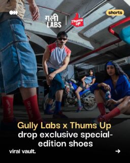It’s getting TOOFANI!

Gully Labs and Thums Up have teamed up for an exclusive sneaker drop that brings the iconic Taste The Thunder energy to streetwear.

The limited-edition Thums Up x Gully Labs shoes are up for grabs, but only for a few. 

Want a pair? Play the Thunder Trail game for a chance to win these special-edition kicks. Link in bio. T&C Apply.

#ThumsUpXGullyLabs #ThunderTrail #GullyLabs #ThumsUp #ViralVaultIndia 

[ Thums Up x Gully Labs, Gully Labs sneakers, Thums Up collaboration, limited edition sneakers, Thunder Trail game, special edition shoes, Thums Up sneakers, Indian streetwear, sneaker collaboration, limited edition shoe drop. ]