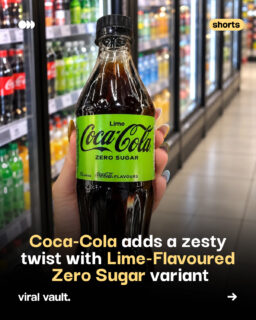 Coca-Cola Zero Sugar gets a zesty twist! 

Coca-Cola Zero Sugar Lime combines the familiar taste of Coke Zero with a refreshing hint of lime. Already available in markets including the UK, Portugal, Sweden, Australia and Turkey, the variant adds a citrusy spin to the classic zero-sugar drink.

Would you give this flavour a try?

#CocaCola #CocaColaZeroSugar #CocaColaLime #BrandNews #ViralVaultIndia

[ Coca-Cola Zero Sugar Lime, Coca-Cola new flavour, lime-flavoured Coca-Cola, Coca-Cola product innovation, zero-sugar soft drinks, beverage industry news ]
